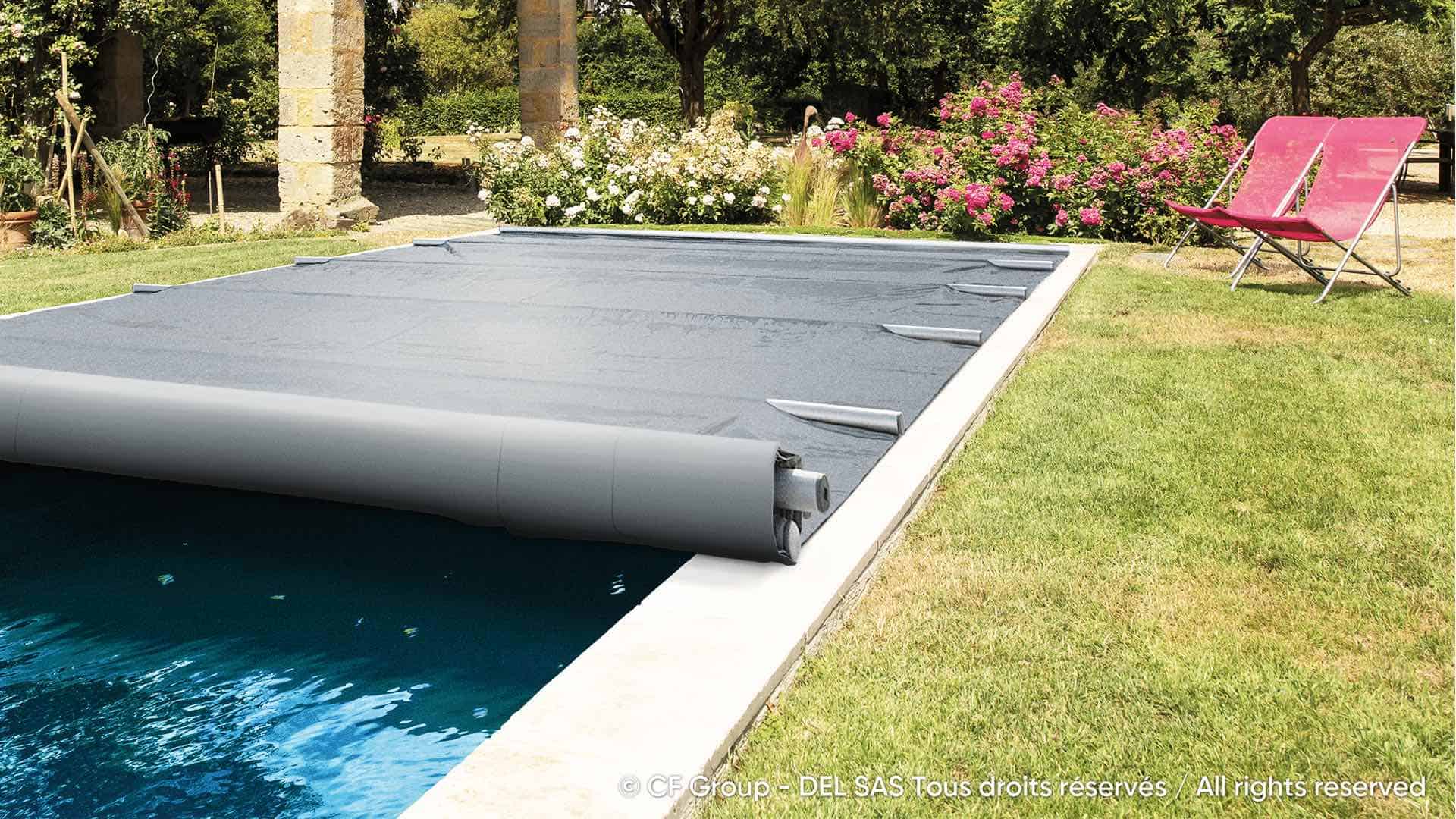 Couverture à barres pour hivernage piscine